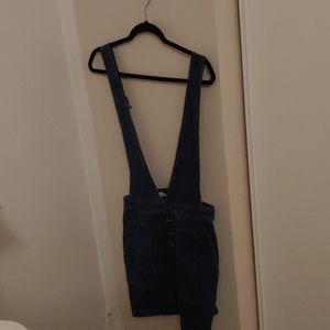 Tinseltown denim skirt overalls